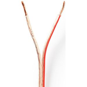 Nedis CAGW2500TR500 Speaker-kabel 2x 2,50 Mm2 50,0 M Folieverpakking Transparant
