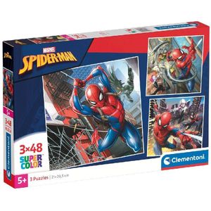 Clementoni Super Color 3in1 Puzzel Spiderman 3x48 Stukjes