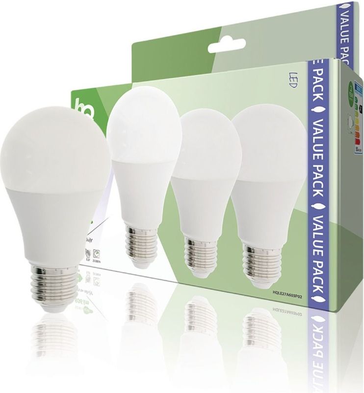 LED-Lamp - A60 - Warm Wit - E27 - 9 Watt - 3 Stuks