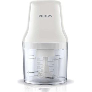 Philips Daily Collection HR1393/00 elektrische hakmolen 0,7 l 450 W Transparant, Wit