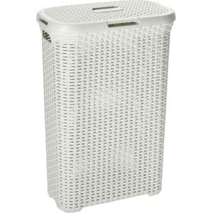 Curver Style Wasmand met deksel - 40L - Vintage/Gebroken wit