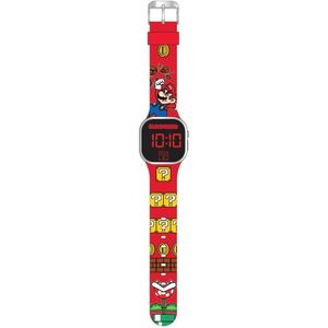 Super Mario LED Horloge Rood