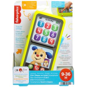 Fisher Price 2in1 Slepen en Leren Smartphone + Licht en Geluid