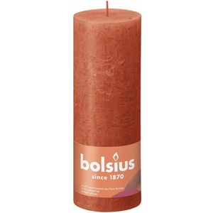 Bolsius Rustieke Stompkaars 19x6,8 cm Aards Oranje