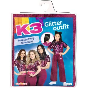 K3 Glitter Outfit 3-5 Jaar Roze