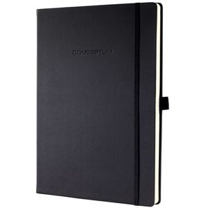 Sigel SI-CO111 Notitieboek Conceptum Pure Hardcover A4 Zwart Geruit