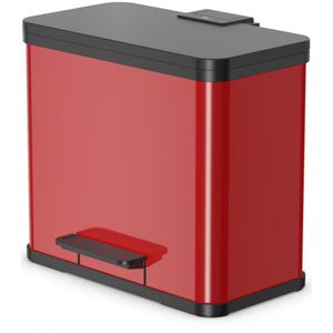 Hailo Oko Duo Plus Prullenbak - 30 l - Rood