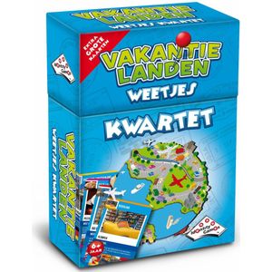 Identity Games Vakantielanden Weetjes Kwartet - Leuk kaartspel voor kinderen vanaf 5 jaar - 2 tot 4 spelers - Speelduur 15 min