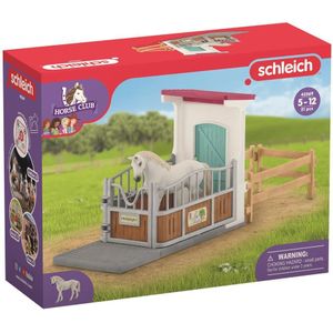 schleich HORSE CLUB - Paardenbox - Speelfigurenset - Kinderspeelgoed voor Jongens en Meisjes - 5 tot 12 jaar - 42569