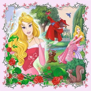 Disney Princess 3-in-1 Puzzel (20-50 stukjes)