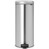 Brabantia NewIcon Prullenbak - Matt Steel - 30 Liter - Pedaalemmer