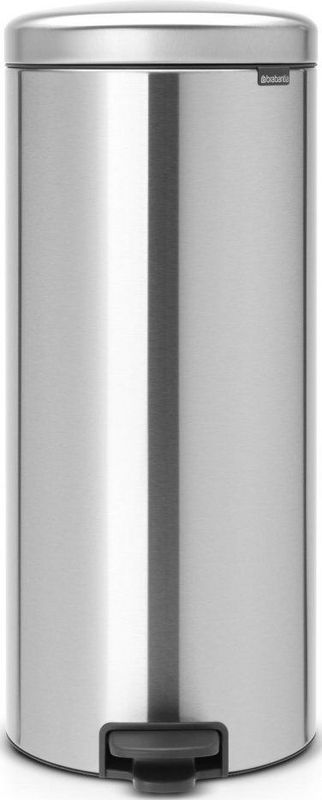 Brabantia NewIcon Prullenbak - Matt Steel - 30 Liter - Pedaalemmer