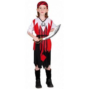 Clown Kinderkostuum Piratenmeisje 10-12 jaar