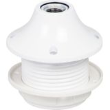 Scanpart lamp fitting E27 met ring - Met schroefring - Geschikt voor lampenkap - Wit