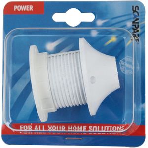Scanpart lamp fitting E27 met ring - Met schroefring - Geschikt voor lampenkap - Wit
