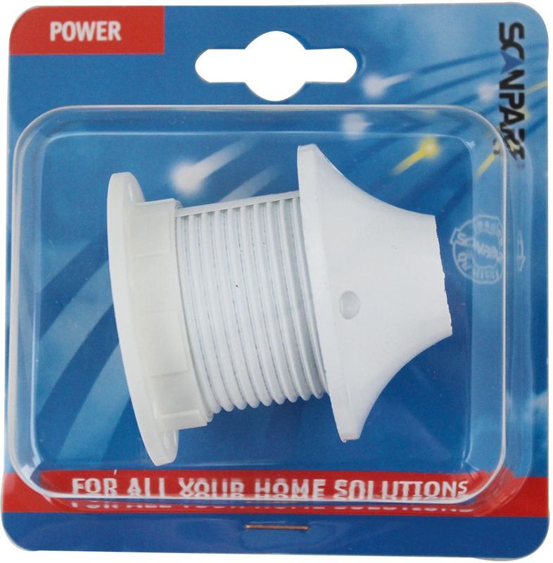Scanpart lamp fitting E27 met ring - Met schroefring - Geschikt voor lampenkap - Wit