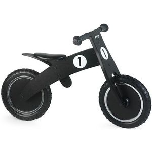 Simply for Kids Balance Bike Black Houten Loopfiets met Anti-Lek Band