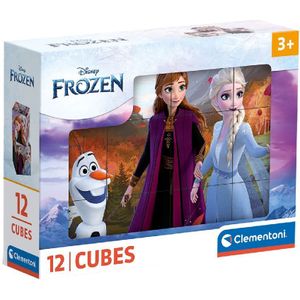 Clementoni Blokpuzzel Disney Frozen 12 Blokken