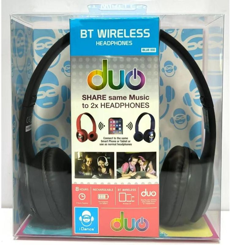 iDance - Draadloze Hoofdtelefoon - Zwart - Bluetooth