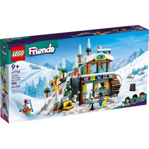 LEGO Friends Vakantie skipiste en café Wintersport Set met Dieren Figuren 41756