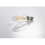 Xavax - Led-gloeidraad E14 - Warm Wit - 470lm - Vervangende 40W Kaarslamp Dimbaar