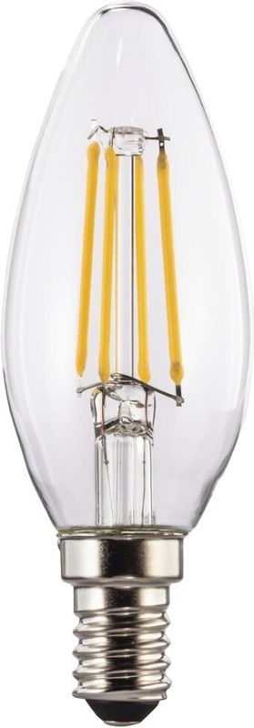 Xavax - Led-gloeidraad E14 - Warm Wit - 470lm - Vervangende 40W Kaarslamp Dimbaar