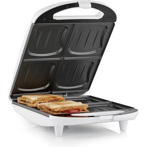 Tristar Tosti-ijzer XL SA-3065 - Geschikt voor 4 Tosti's - Anti-aanbaklaag - Tosti apparaat - Wit