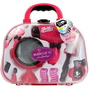 Toi-toys Kappersset Glamour Girlz! Meisjes Roze/Wit 10-delig