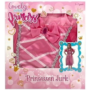 Prinses Verkleedjurk 5-7 Jaar Roze