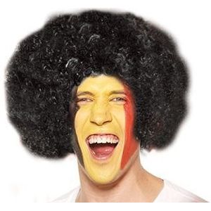 Belgian Red Devils Afro Wig