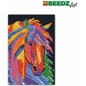 SES Creative Beedz Art Strijkkralen Paard Fantasie 45.5x30 cm 7000 Stuks