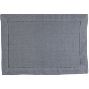 Linen&More Placemats 35x50 cm 4 Stuks Indi Grey