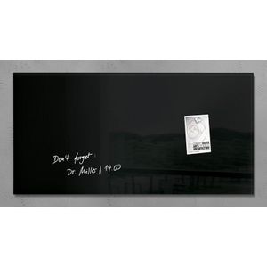 Sigel SI-GL145 Glasmagneetbord Artverum 910x460x15mm Zwart