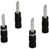 Avinity Banaanstekker Tube Verzilverd 4 Set High Performance Series