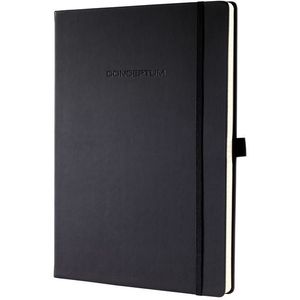 Sigel SI-CO116 Notitieboek Conceptum Pure Hardcover A4+ Zwart Gelinieerd