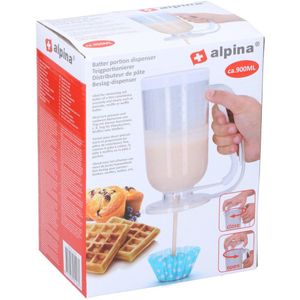alpina Beslagdispenser - Voor Nauwkeurige Beslag Dosering - 900ML - 10 x 20 CM