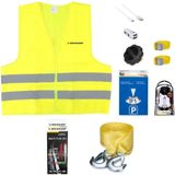 Dunlop - Auto Noodset - Sjorbanden - Sleepkabel - Reflecterend Veiligheidsvest - Autolader - Parkeerschijf - Zekeringen - Tankdop