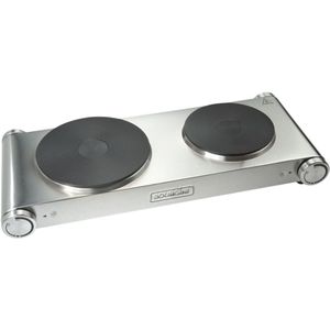 Bourgini Classic Cooking Plate Duo Elektrische Kookplaat RVS