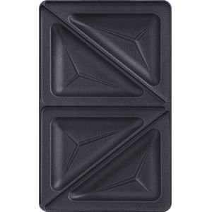 Tefal XA8002 Snack Collection Sandwichplaten 2 Stuks + Receptenboekje Zwart