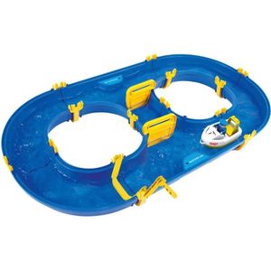 BIG Waterplay Waterbaan Rotterdam met Bootje & Figuur 90x50x9 cm