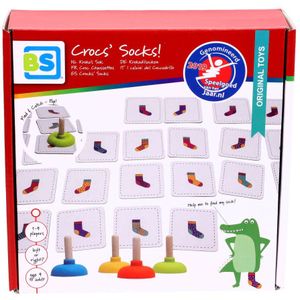BS Toys Kroko's Sok Memo - Kinderspel | Geschikt voor 2-4 spelers vanaf 4 jaar | Actie-rijk speelplezier