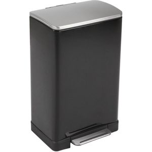 EKO E-Cube Prullenbak - Pedaalemmer - 40 Liter - Zwart - Anti-slip - Soft-close - Fingerprintproof