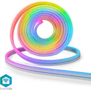 Nedis WIFILN51CRGB Smartlife Gekleurde Led-strip Wi-fi Meerkleurig 5000 Mm Ip65 960 Lm Android&trade; / Ios