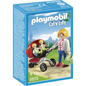 PLAYMOBIL City Life Tweeling kinderwagen - 5573