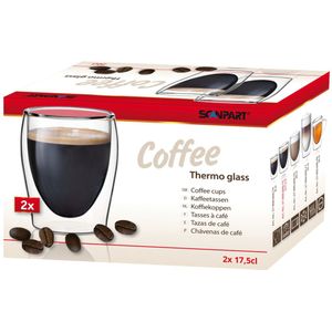 Scanpart Koffie Thermo Glazen 20cl 2 Stuks