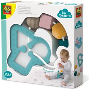 Ses Tiny Talents Sensory Shape Sorter (met vormenkralen aan een koord) - 1 jaar+