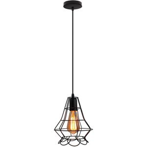 Homestyle Pro MK012-B Industriële Hanglamp 19x22 cm Zwart/Metaal