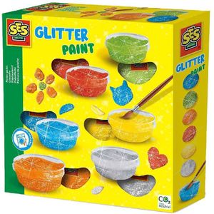 SES Creative Plakkaatverf Glitter 6 Kleuren