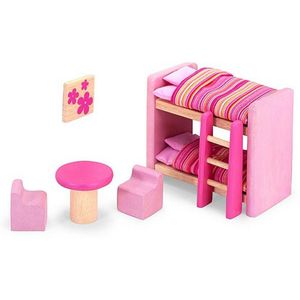 Pintoy Roze Kinderkamer voor Poppenhuis