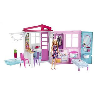 Barbie Huis met Pop + Meubels en Accessoires